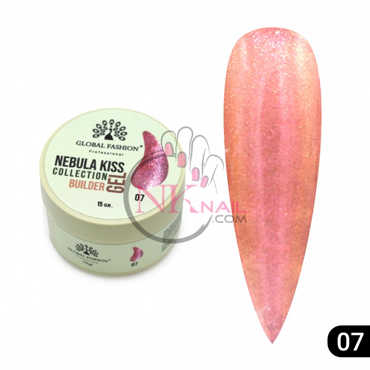 Гель Nebula Kiss Builder Gel, HEMA/TPO free 15мл, №07